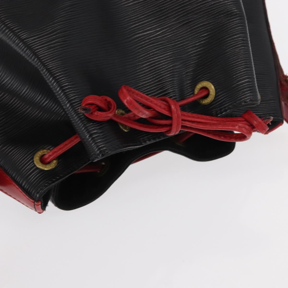 Louis Vuitton Bicolor Noe Handbag Epi Leather, BLACK, LEATHER, Shoulder bag