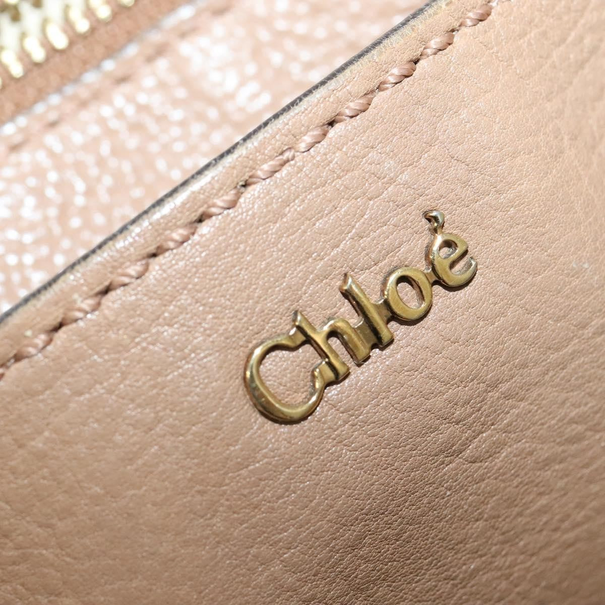 Chloe Elsie Convertible Satchel Leather, BEIGE, LEATHER, Handbag