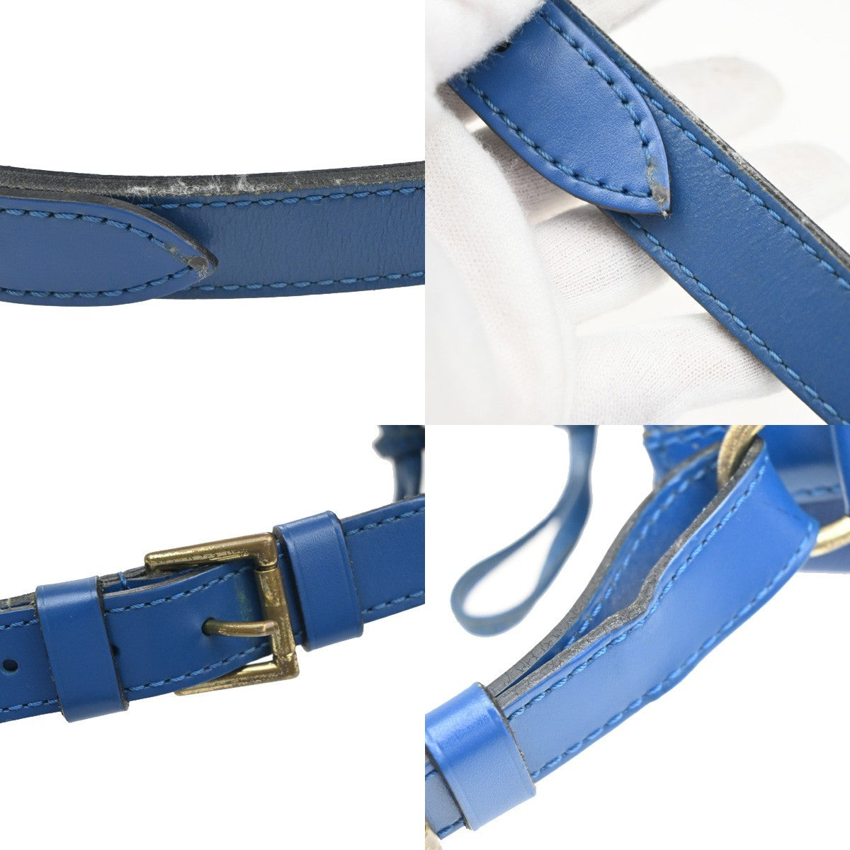 Louis Vuitton Petit Noe Handbag Epi Leather, BLUE, LEATHER, Handbag