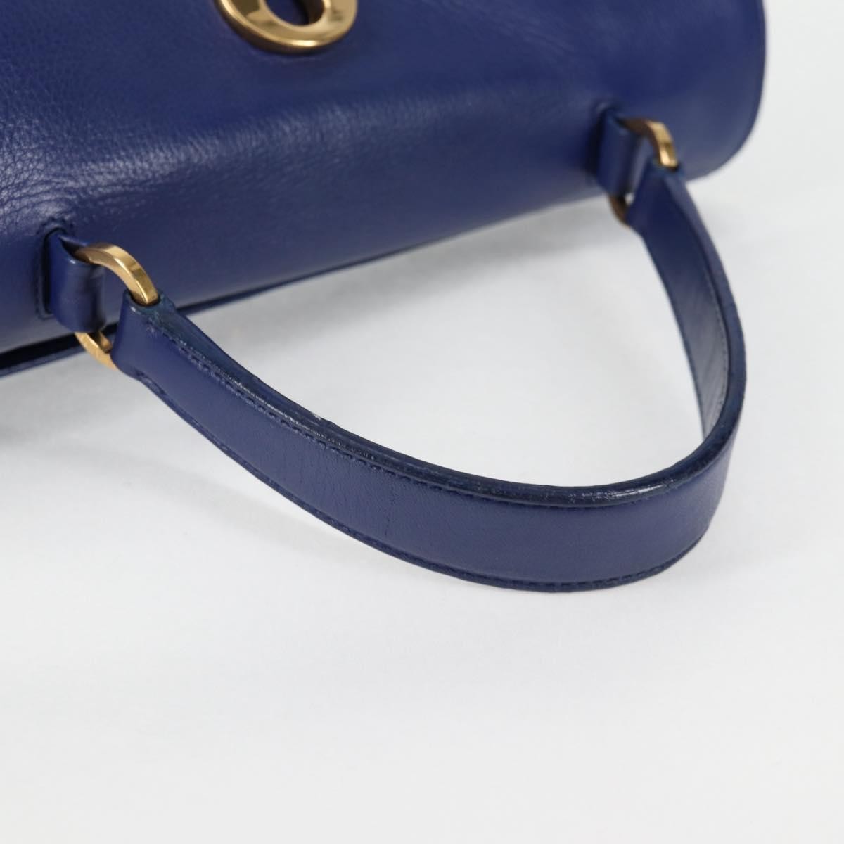 Saint Laurent Muse Two Bag Leather with Canvas, BLUE, LEATHER, Handbag