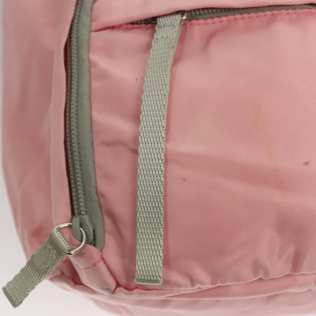 Prada Single Buckle Pocket Backpack Tessuto, PINK, NYLON, Backpack