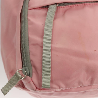 Prada Single Buckle Pocket Backpack Tessuto, PINK, NYLON, Backpack