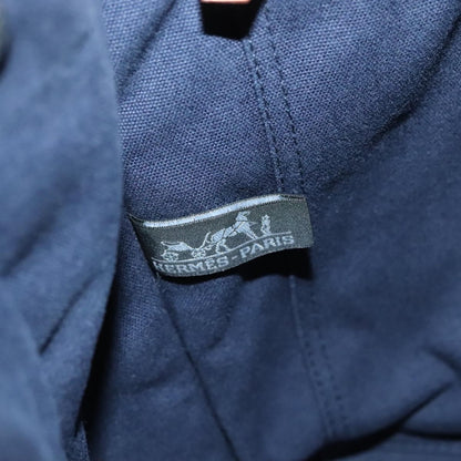 Hermes Fourre Tout Tote Toile, NAVY, CANVAS, Tote bag