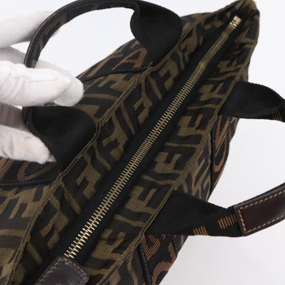 Fendi Zucca Tote bag FF motif, BROWN, CANVAS, Tote bag