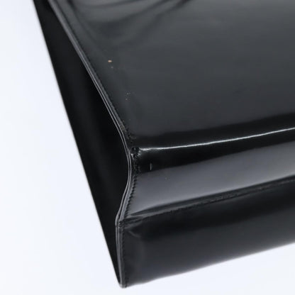 Salvatore Ferragamo Gancini handbag Patent leather, BLACK, PATENT_LEATHER, Handbag