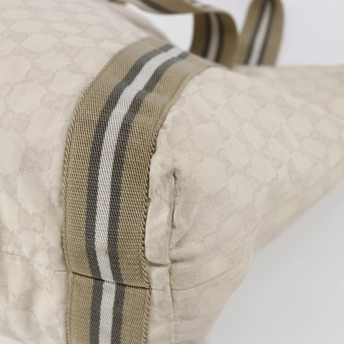 Gucci Original Web Tote GG Canvas, BEIGE, CANVAS, Tote bag
