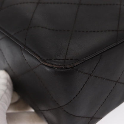 Chanel Vintage Front Pocket Camera Shoulder Bag Leather, BROWN, LEATHER, Shoulder bag