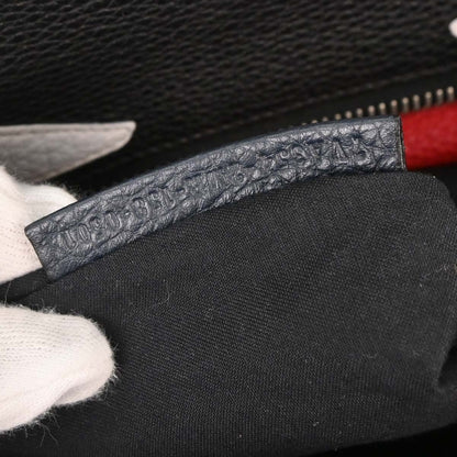 Fendi Monster Selleria Peekaboo Fit Bag Leather, NAVY, LEATHER, Tote bag