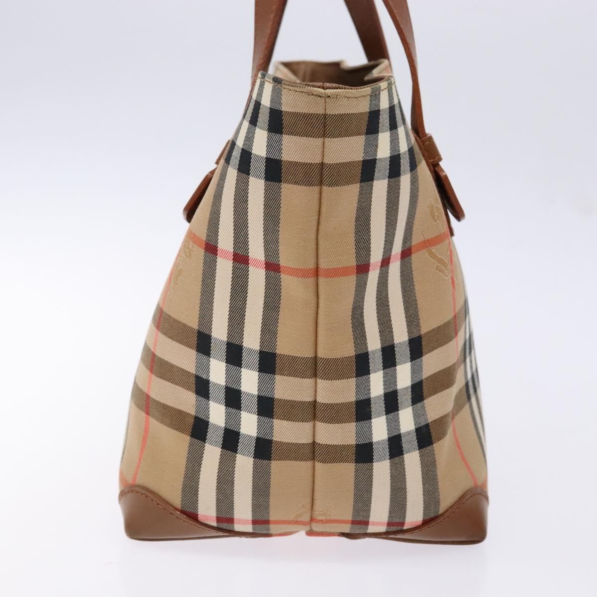 Burberry Nova Check Tote Canvas and Leather, BEIGE, CANVAS, Tote bag