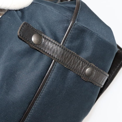 Bottega Veneta Vintage Flap Shoulder Bag Cotton, NAVY, COTTON, Shoulder bag