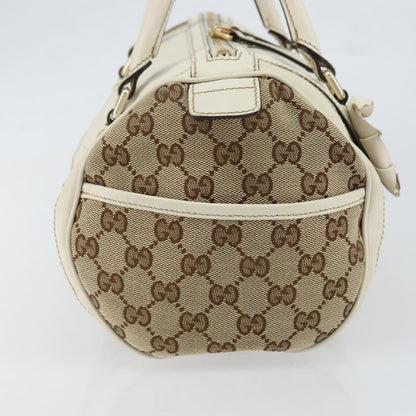 Gucci Trophy Boston Bag GG Canvas, BEIGE, CANVAS, Handbag