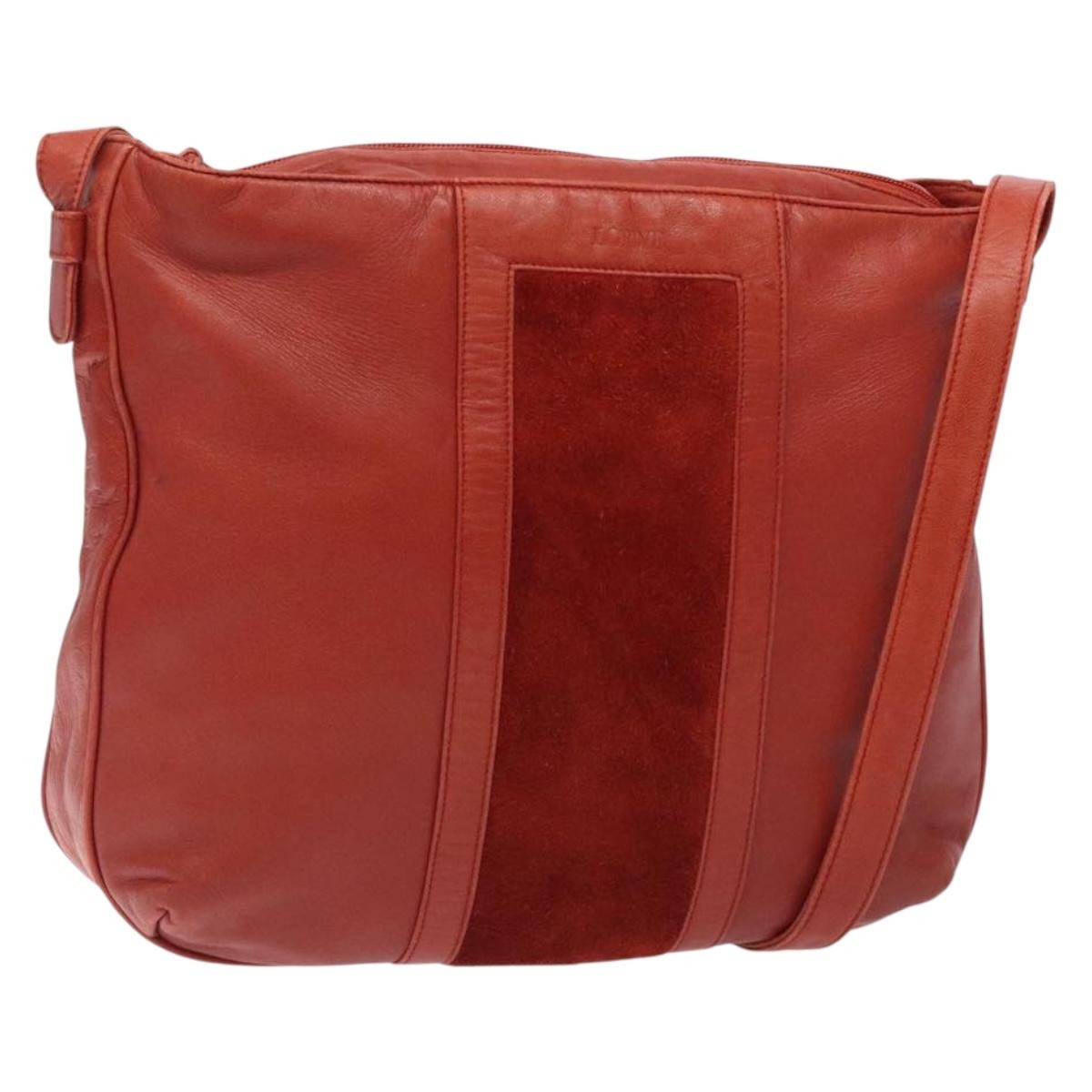 Loewe Vintage Shoulder Bag Leather, RED, LEATHER, Shoulder bag
