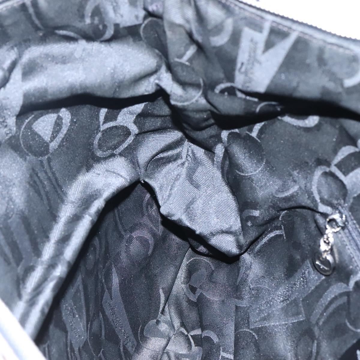 Salvatore Ferragamo Vintage Shoulder Bag Canvas, GRAY, CANVAS, Shoulder bag