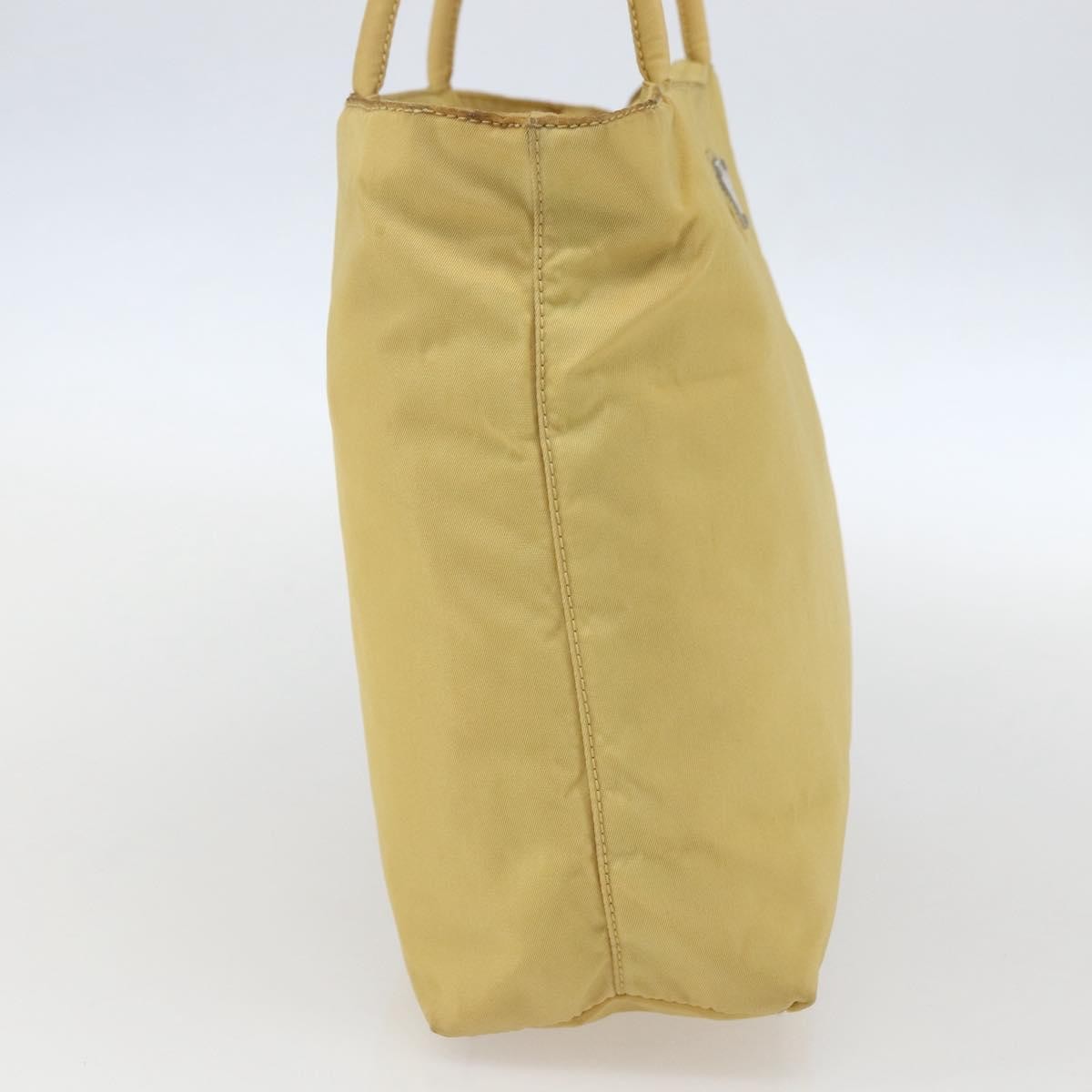 Prada Vintage Tote Tessuto, YELLOW, NYLON, Tote bag