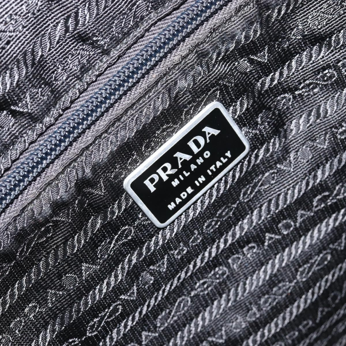 Prada Vintage Zip Tote Tessuto, BLACK, NYLON, Tote bag