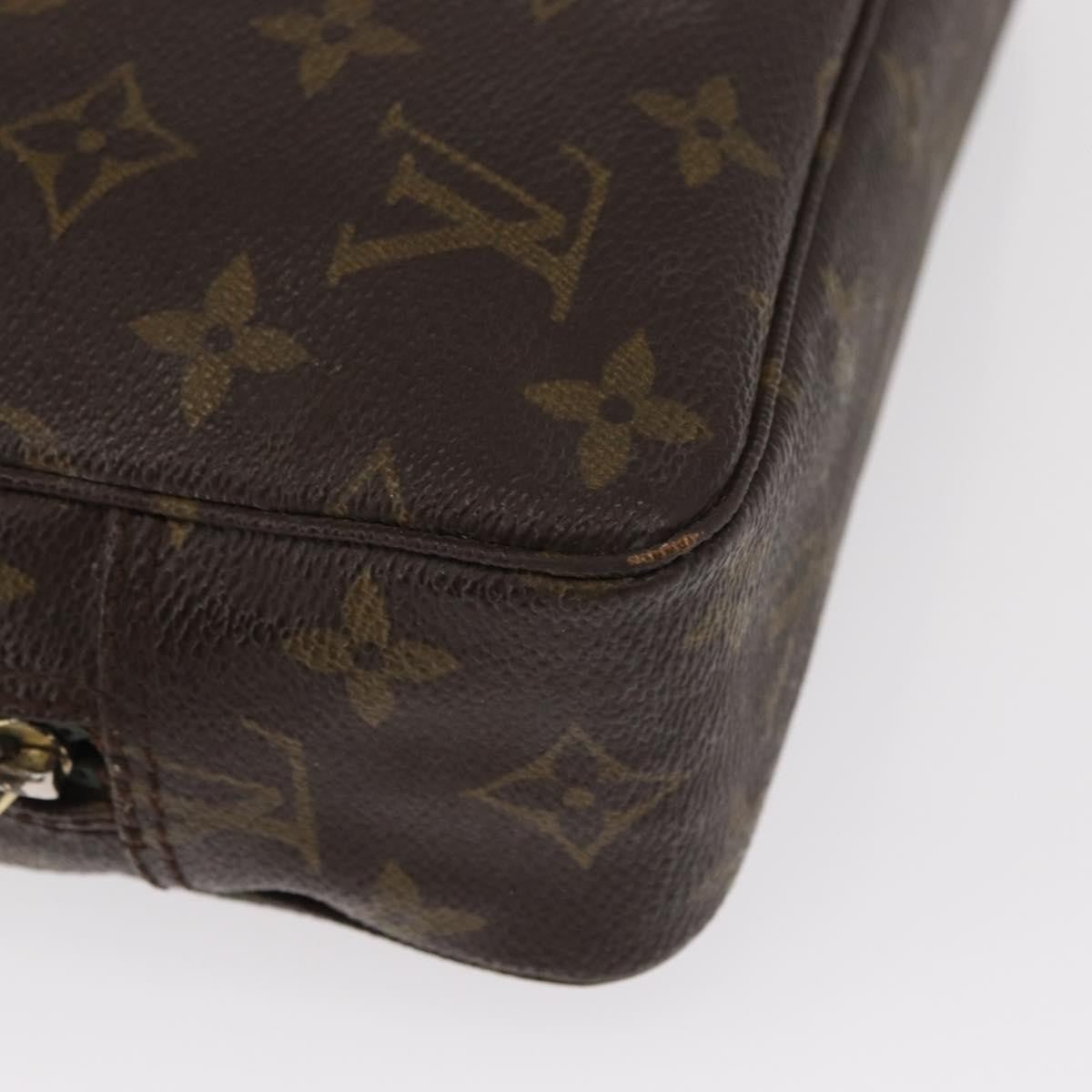 Louis Vuitton Trousse Toiletry Pouch Monogram Canvas, BROWN, CANVAS, Toiletry Case