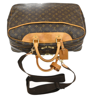 Louis Vuitton Alize Bag Monogram Canvas, BROWN, CANVAS, Travel bag