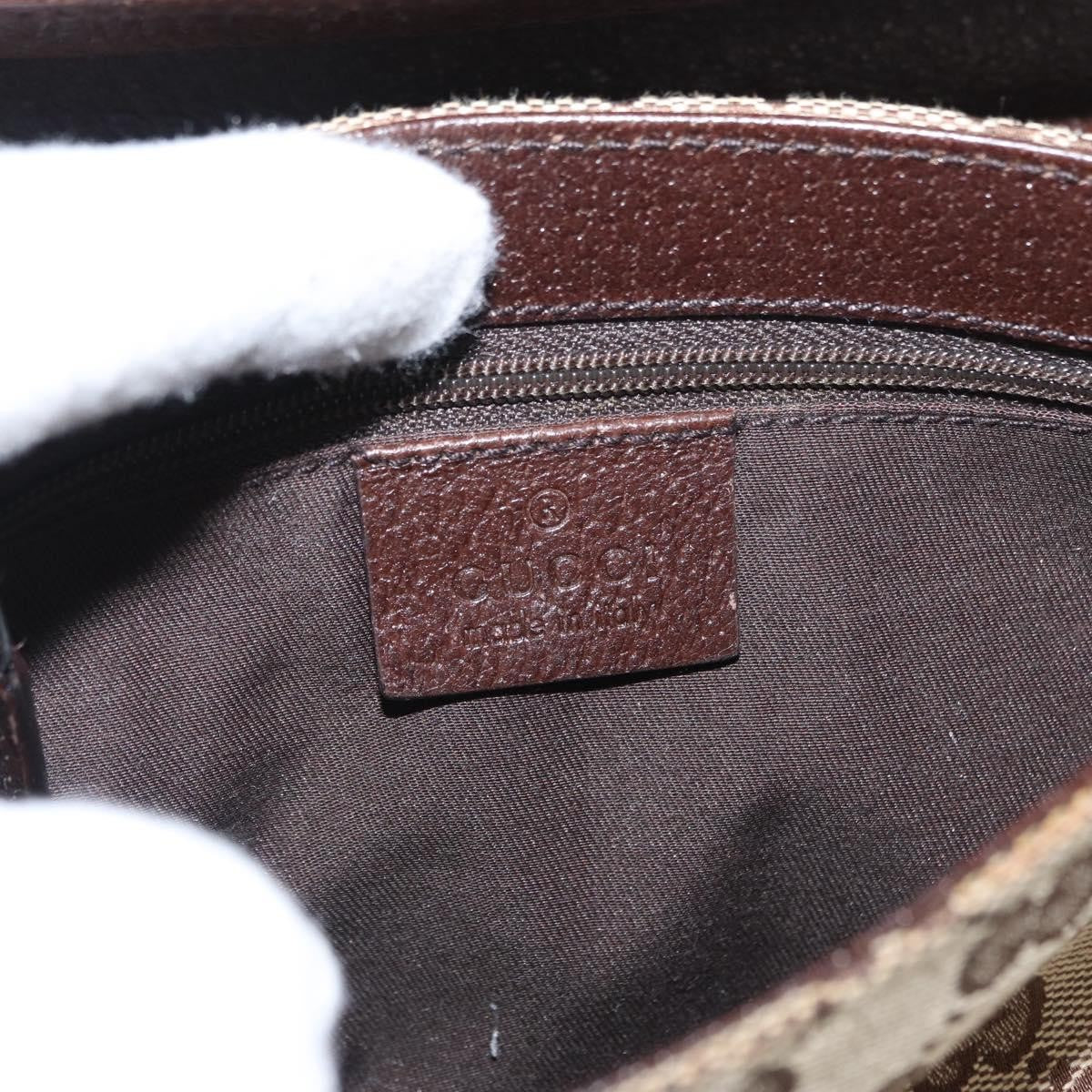 Gucci Buckle Belt Bag GG Canvas, BEIGE, CANVAS, Shoulder bag