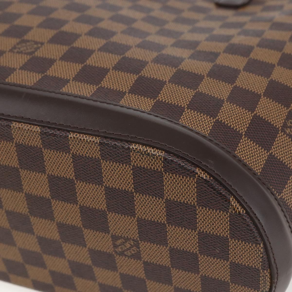 Louis Vuitton Manosque Handbag Damier, BROWN, CANVAS, Tote bag