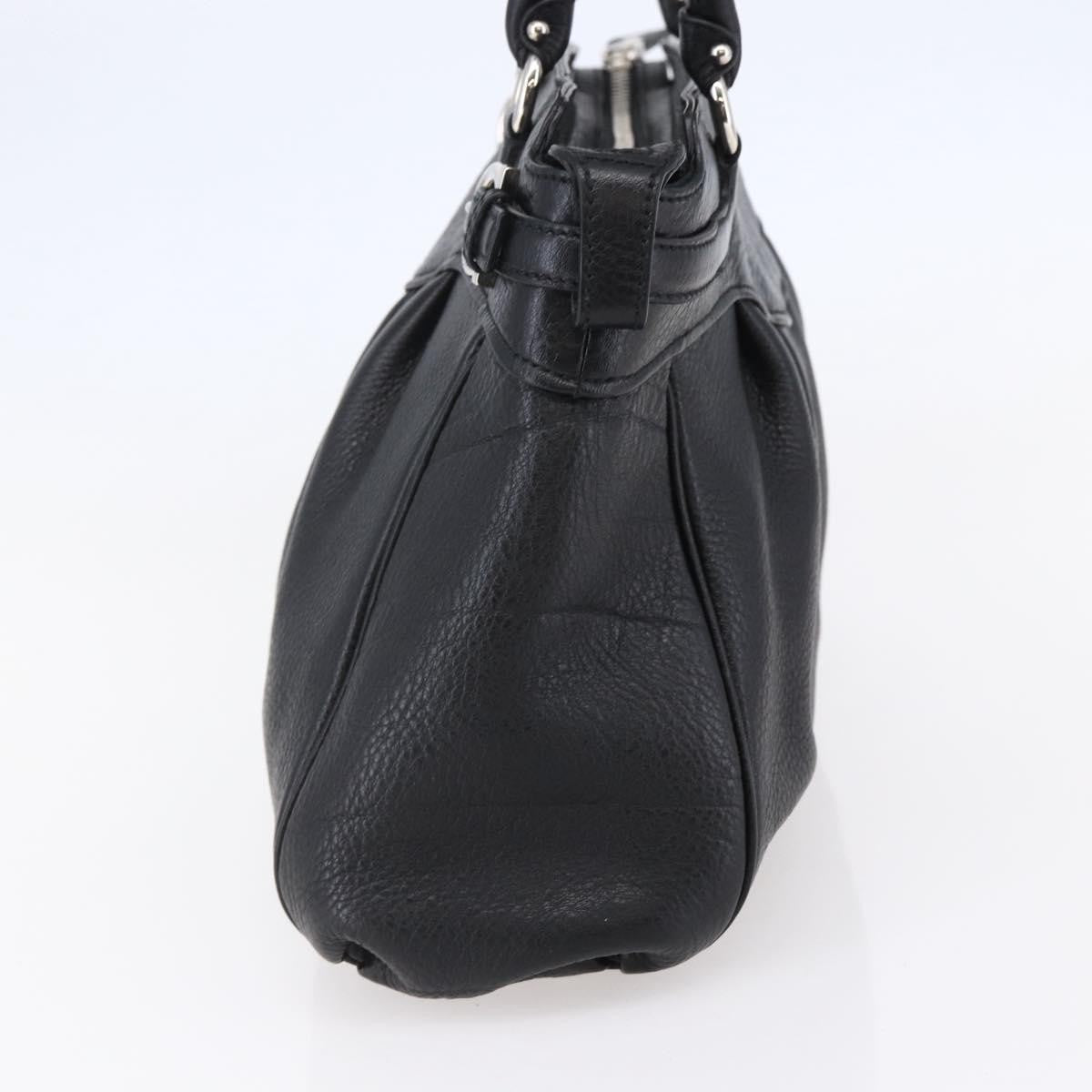 Salvatore Ferragamo Gancini Tote Leather, BLACK, LEATHER, Tote bag