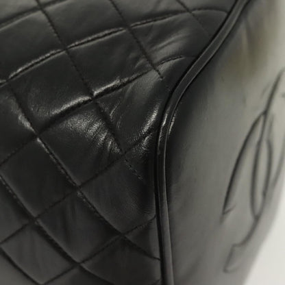 Chanel Vanity pouch Leather, BLACK, LEATHER, Toiletry Case