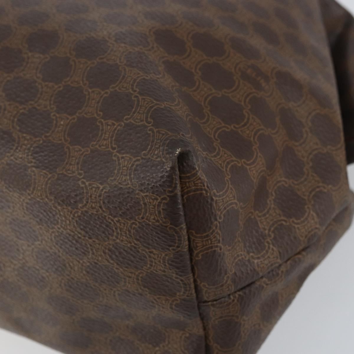 Celine C Macadam Pouch Canvas, BROWN, PVC, Clutche & pouche