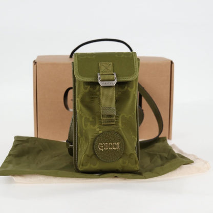 Gucci Off The Grid Shoulder Bag GG Econyl, GREEN, CANVAS, Shoulder bag