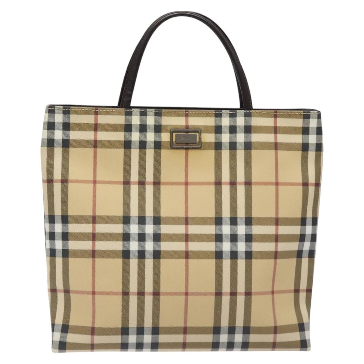 Burberry Nova Check Tote canvas check pattern, BEIGE, CANVAS, Tote bag