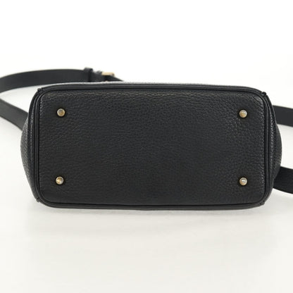 Christian Dior Lady Dior Bag Leather, BLACK, LEATHER, Handbag