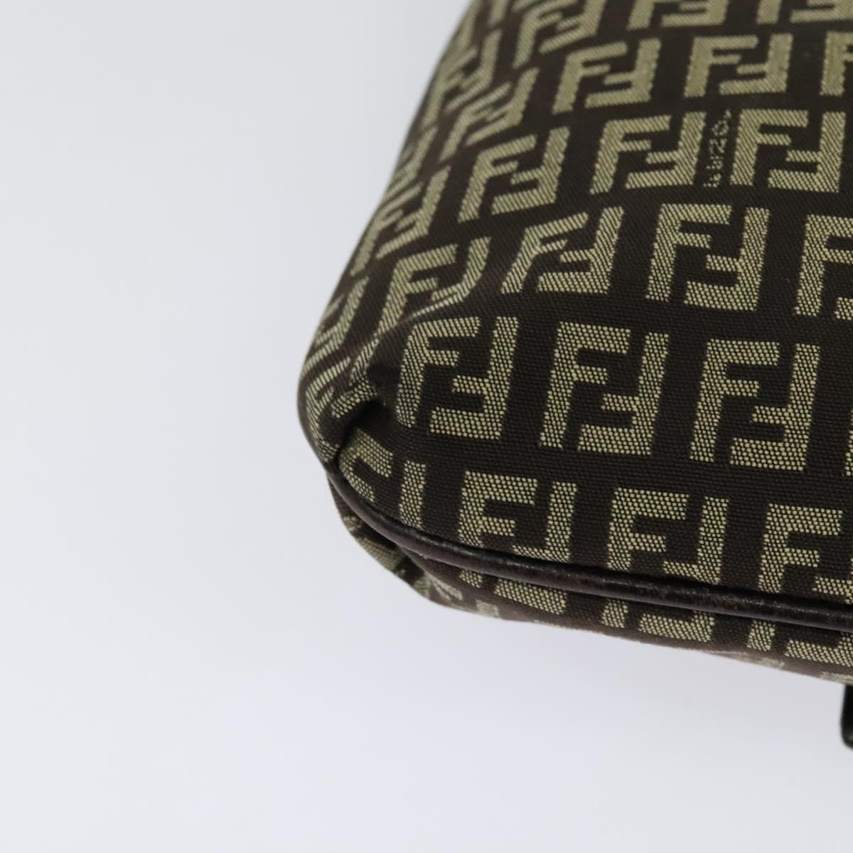 Fendi Mamma Baguette Shoulder Bag Canvas, BROWN, CANVAS, Shoulder bag