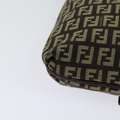 Fendi Mamma Baguette Shoulder Bag Canvas, BROWN, CANVAS, Shoulder bag