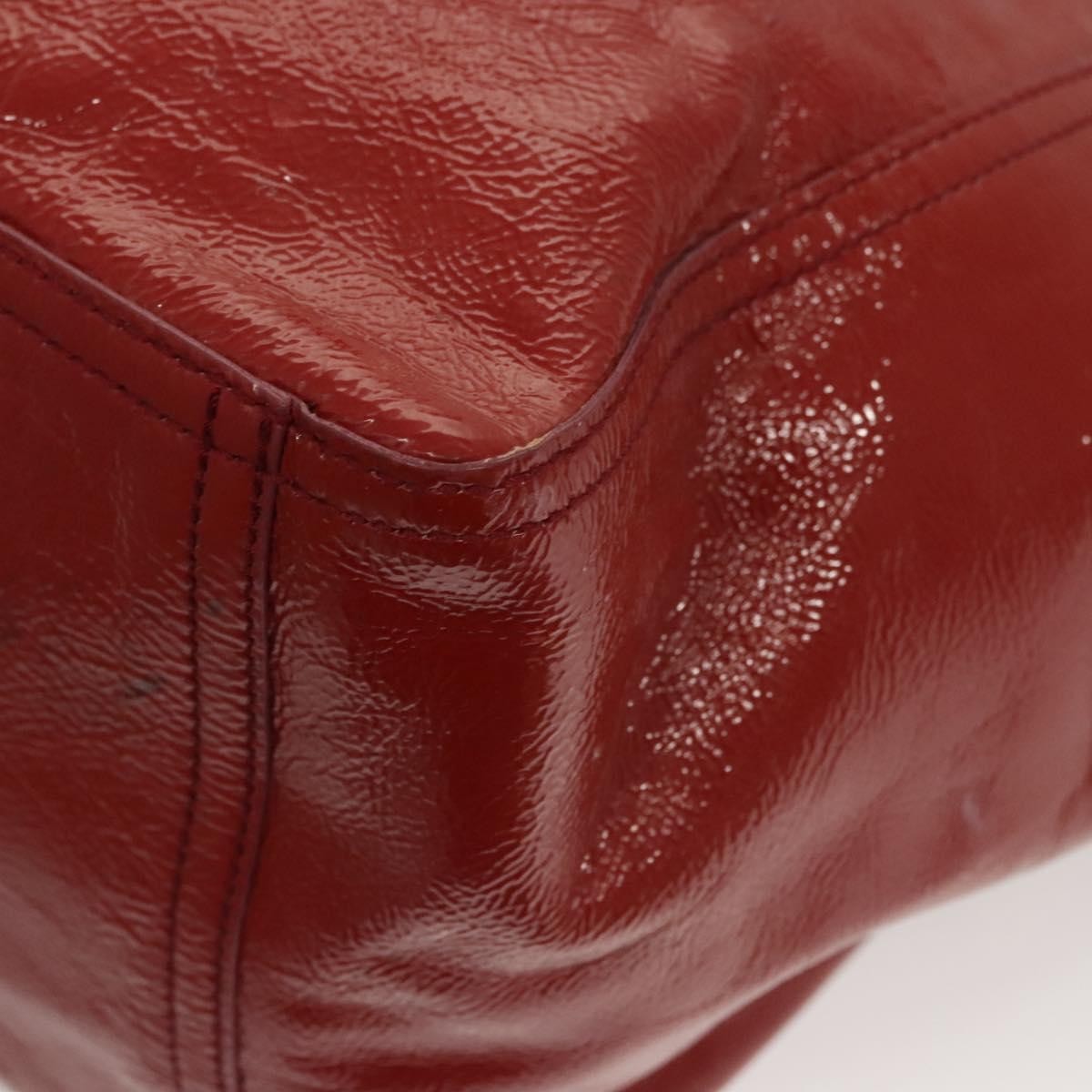 Saint Laurent Downtown Handbag Patent, RED, PATENT_LEATHER, Shoulder bag