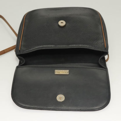 Christian Dior Vintage Trotter Crossbody Bag Leather, BLACK, LEATHER, Clutche & pouche