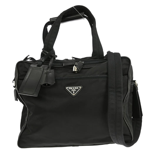 Prada Vintage Handbag Tessuto, BLACK, NYLON, Handbag
