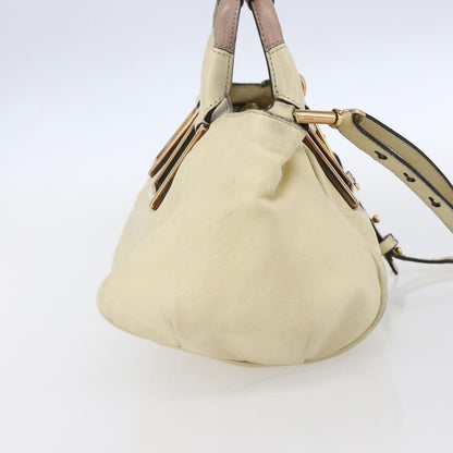 Chloe Ethel Handbag Leather, WHITE, LEATHER, Handbag
