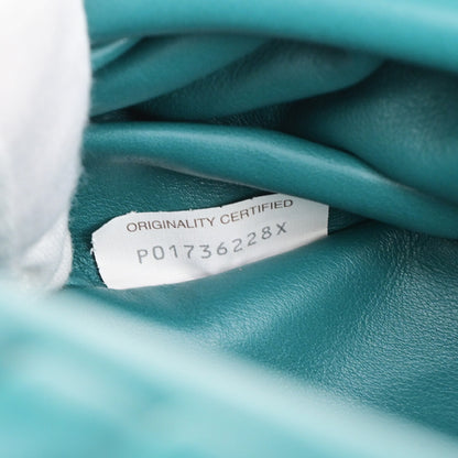 Bottega Veneta The Chain Pouch Leather, GREEN, LEATHER, Clutche & pouche