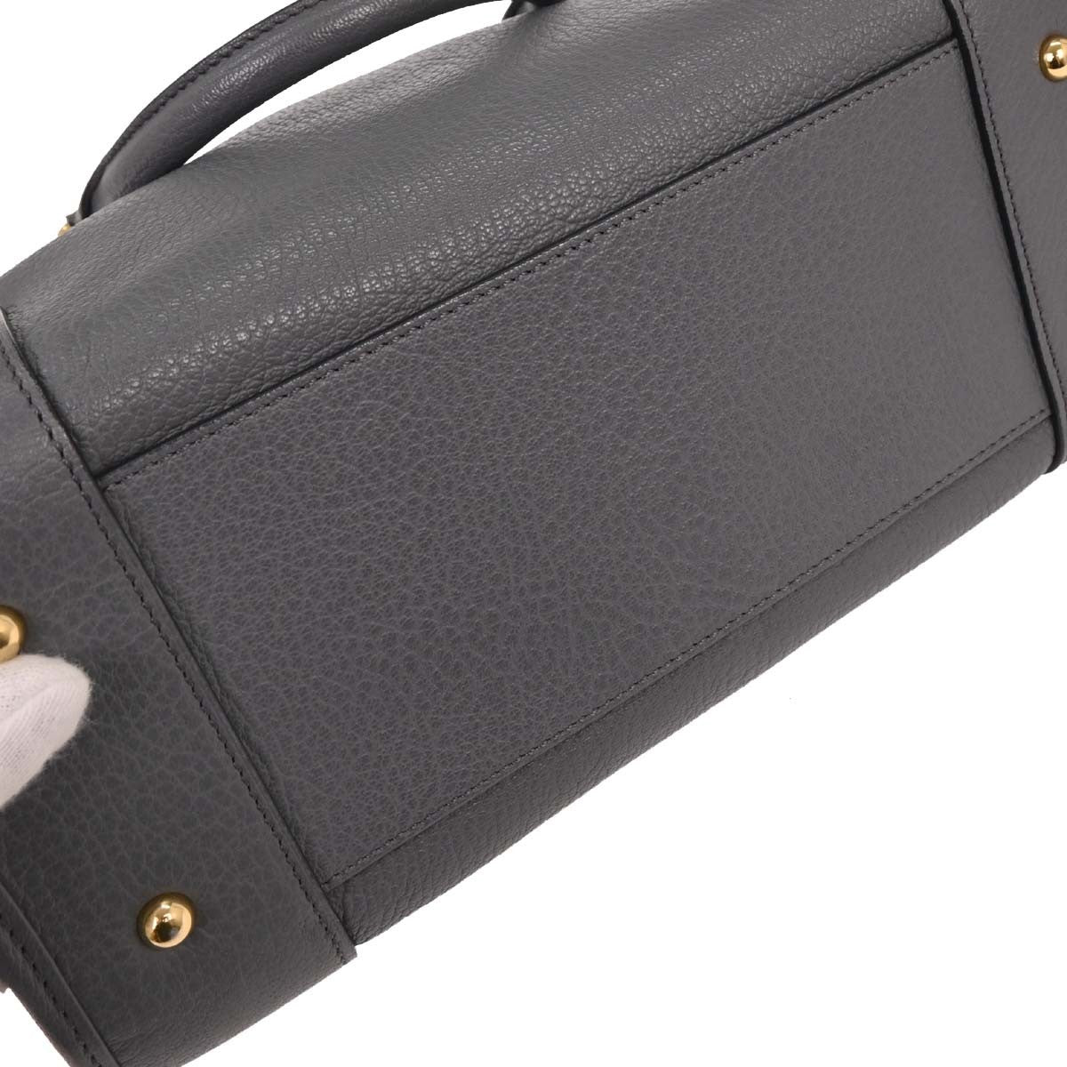 Loewe Amazona Bag Leather, GRAY, LEATHER, Handbag