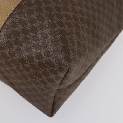 Celine Vintage Macadam Tote bag Canvas, BROWN, PVC, Tote bag