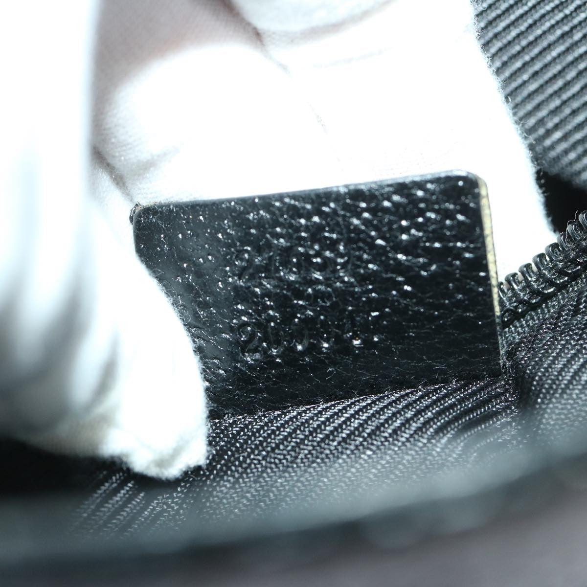 Gucci Vintage Flat Messenger Bag GG Canvas and Leather, BLACK, CANVAS, Crossbody bag