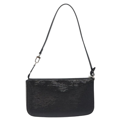 Louis Vuitton Pochette Accessoires NM Electric Epi Leather, BLACK, LEATHER, Clutche & pouche