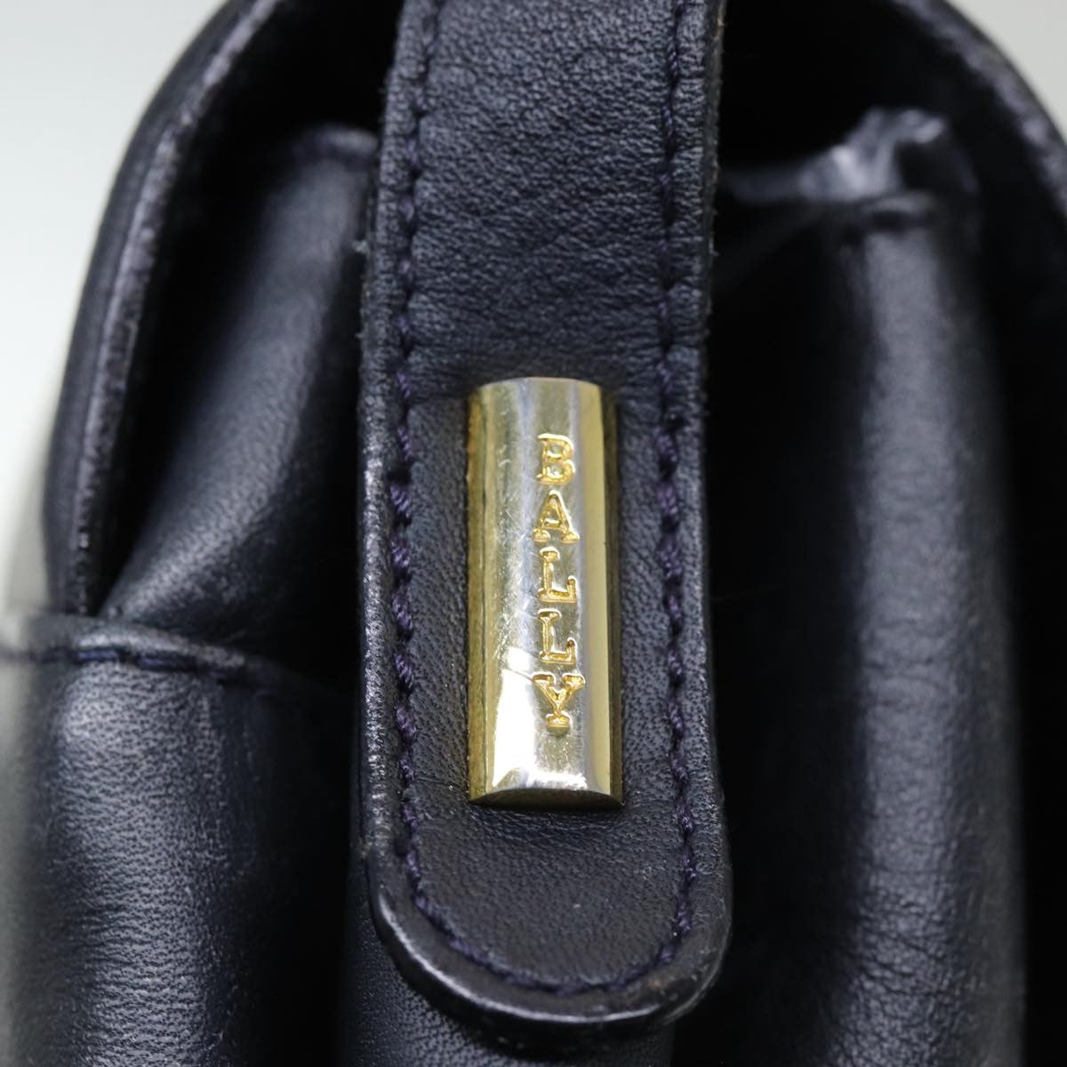 Bally Vintage Shoulder Bag Leather, Black, Leather, Shoulder Bag