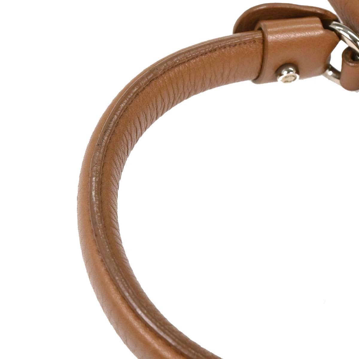 Salvatore Ferragamo Sofia Satchel Leather, BROWN, LEATHER, Handbag