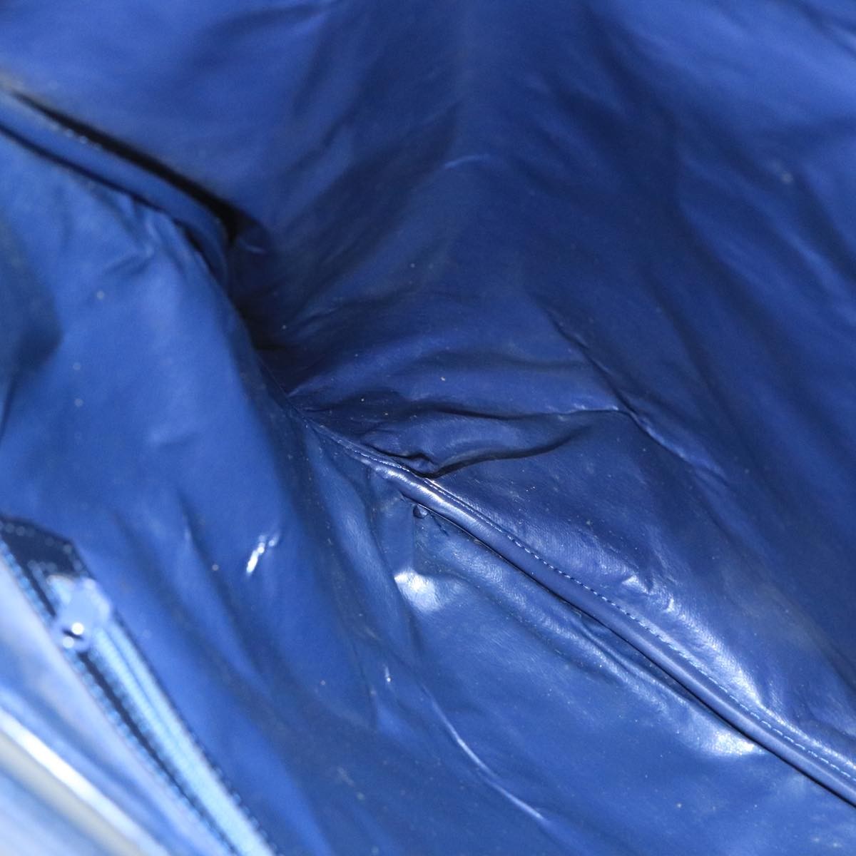 Celine C Macadam Handbag Canvas, NAVY, CANVAS, Handbag