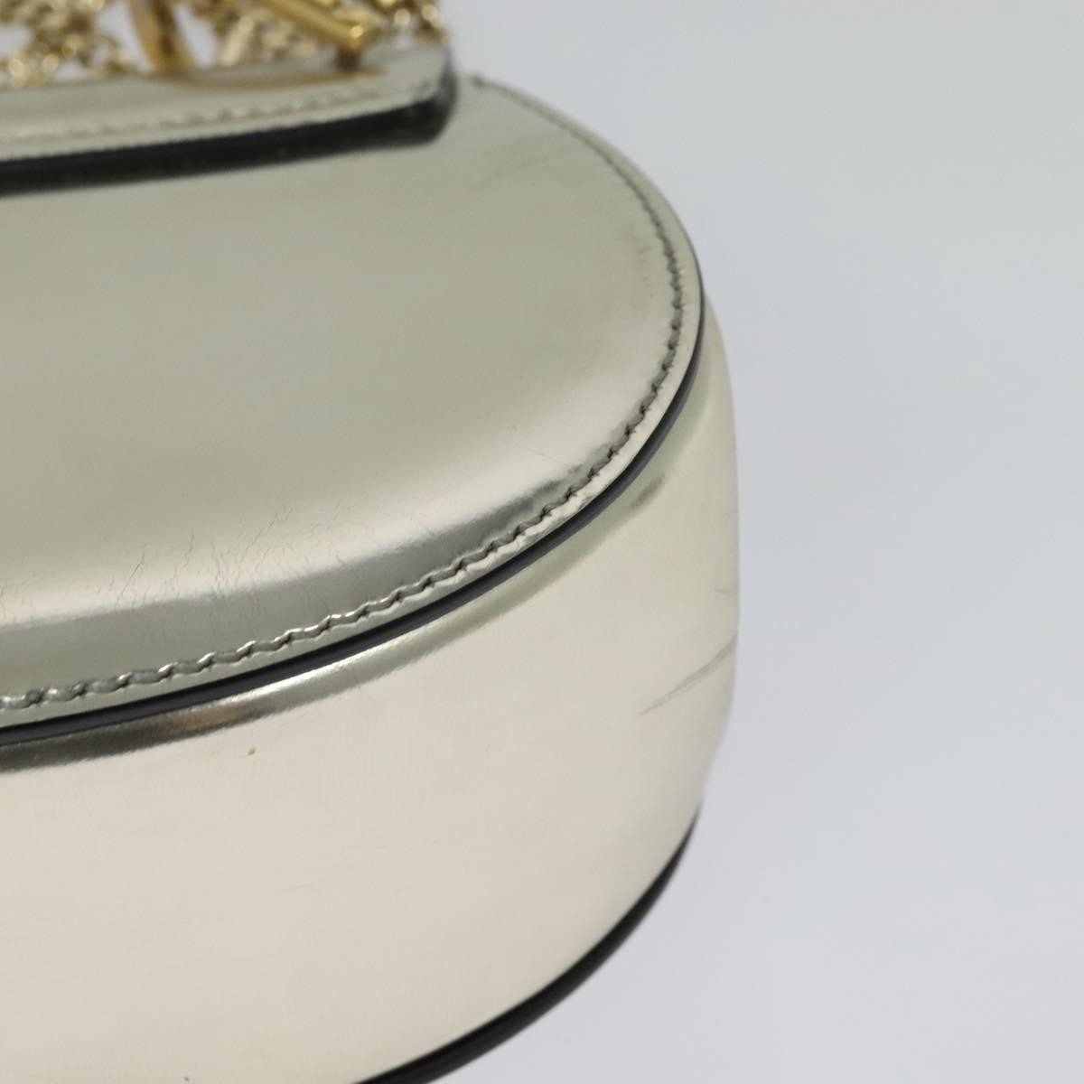 Chloe Drew Shoulder Bag Leather, SILVER, LEATHER, Shoulder bag