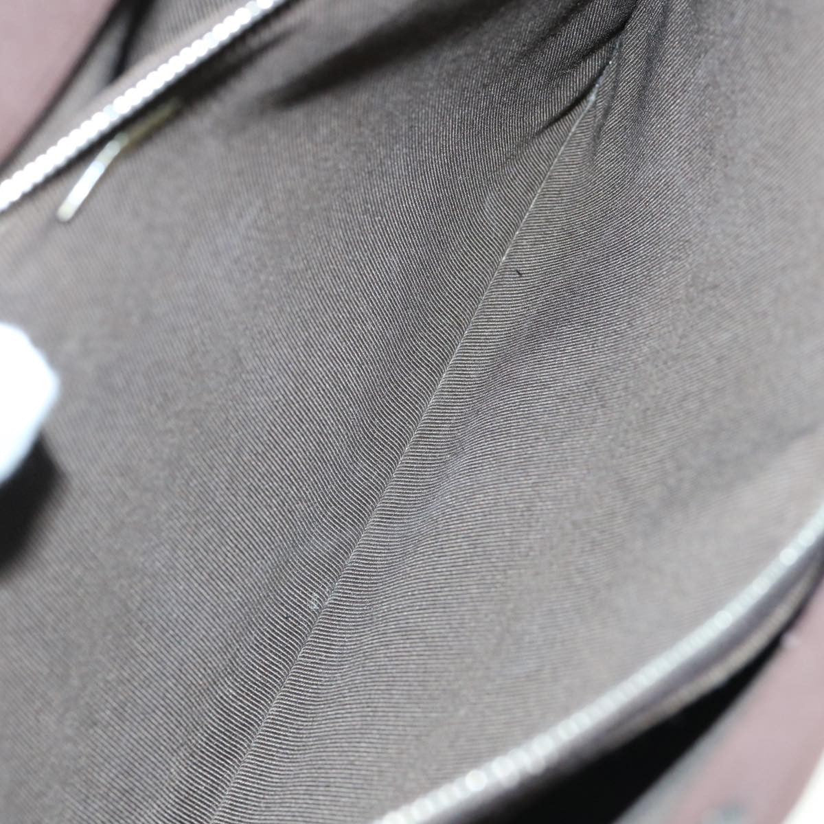 Chanel Vintage Metal Ring Tote Nylon, BROWN, NYLON, Tote bag