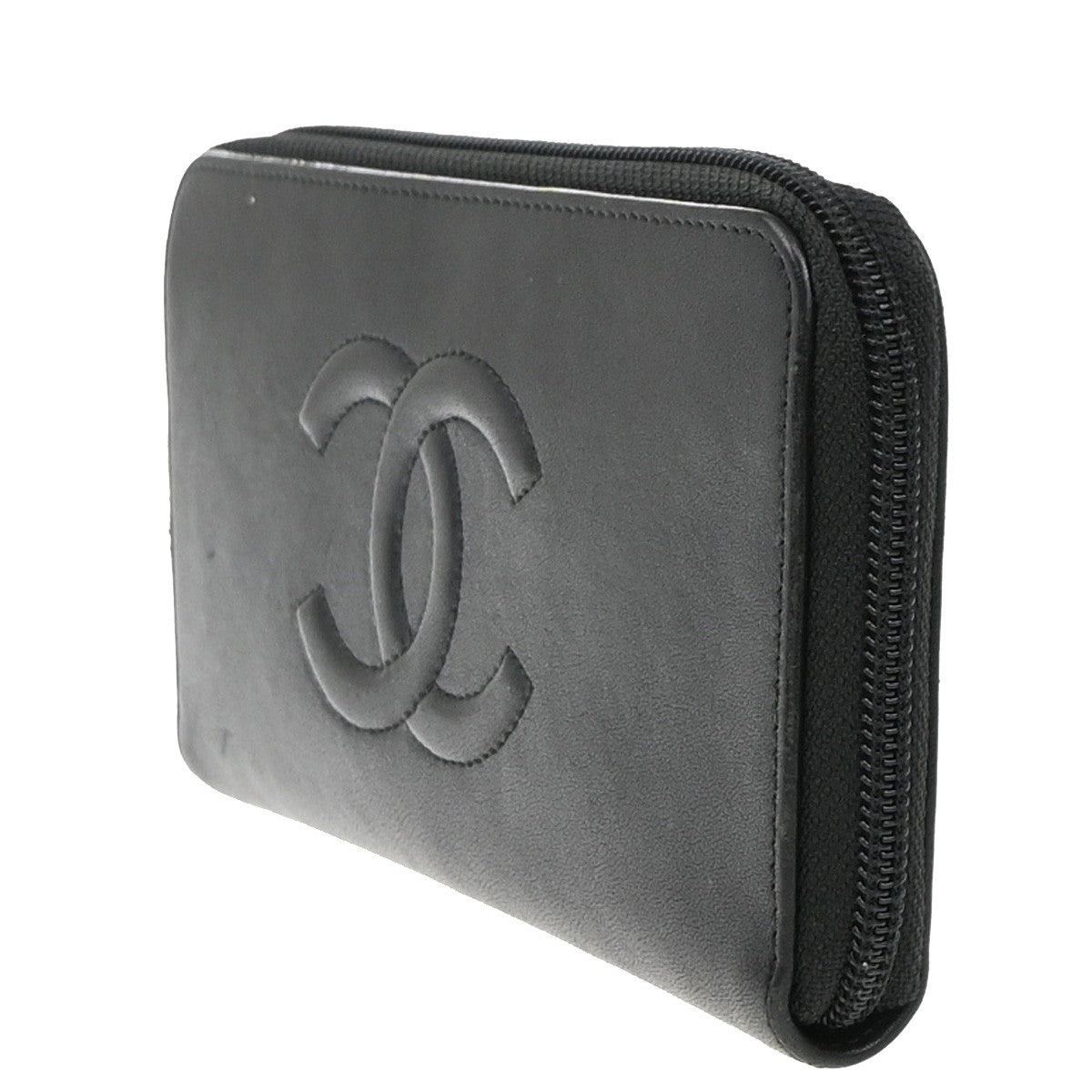 Chanel Timeless CC Zipped Wallet Goatskin, BLACK, LEATHER, Wallets