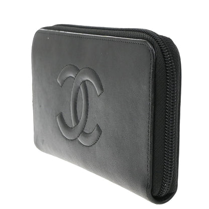 Chanel Timeless CC Zipped Wallet Goatskin, BLACK, LEATHER, Wallets