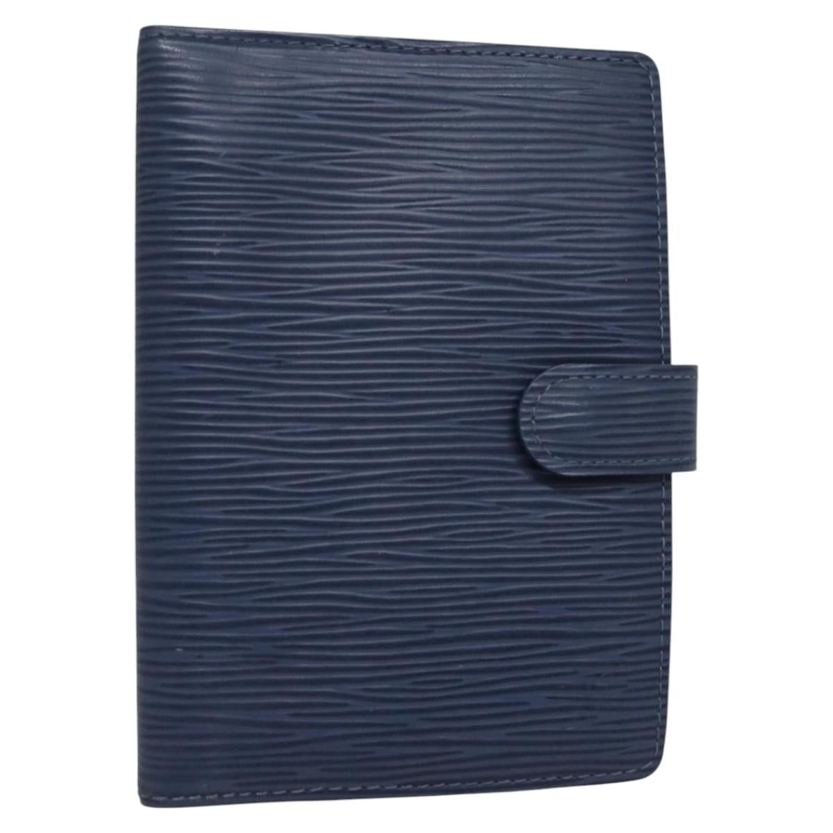Louis Vuitton Agenda Cover Epi Leather, BLUE, LEATHER, Wallets