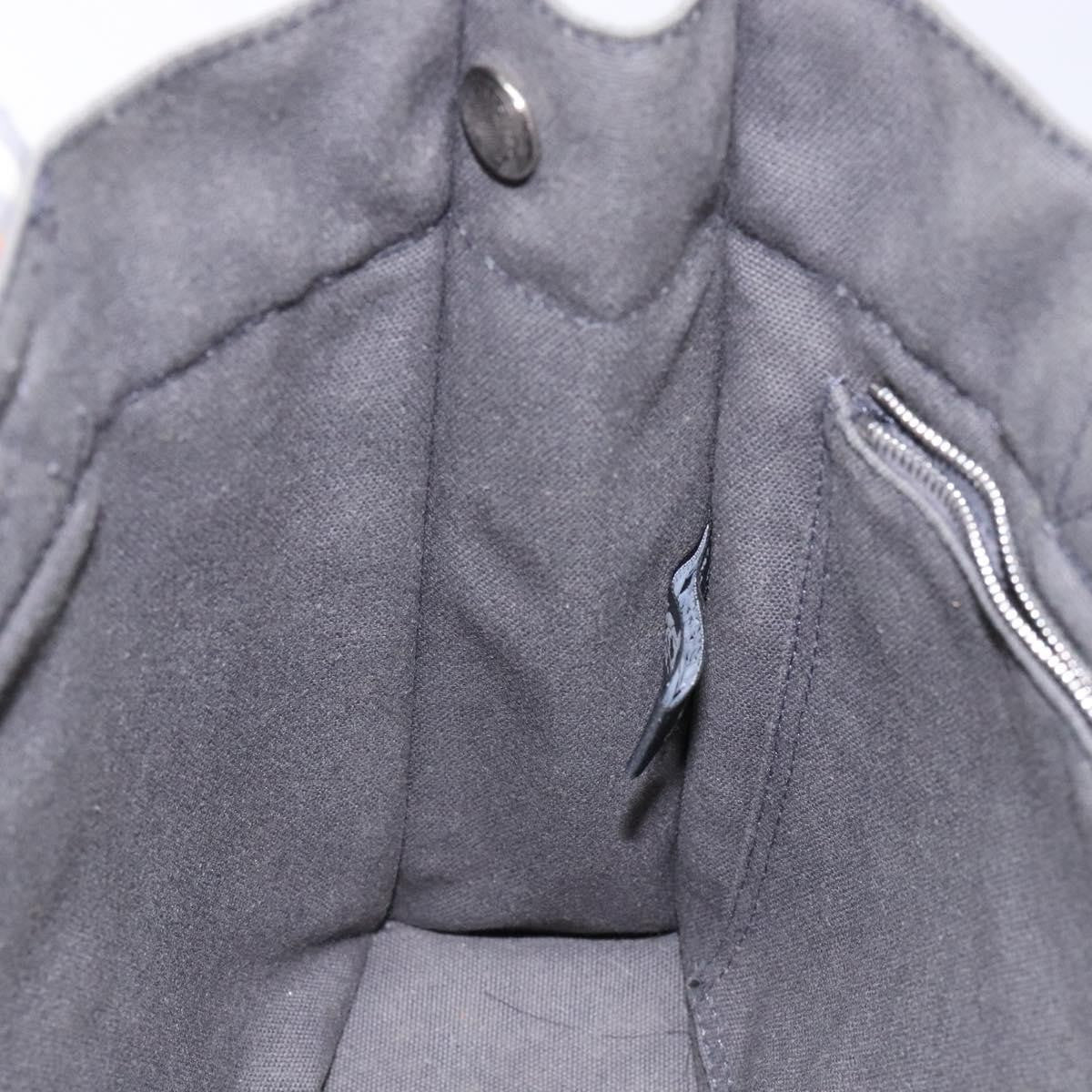 Hermes Fourre Tout Tote Canvas, GRAY, CANVAS, Tote bag