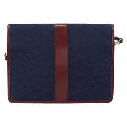 Celine C Macadam Shoulder bag Canvas, NAVY, CANVAS, Shoulder bag